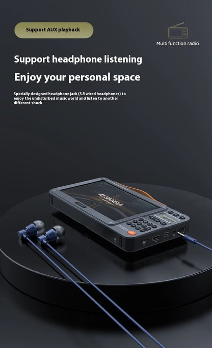 Elderly Full Band Bluetooth Radio with Video Player