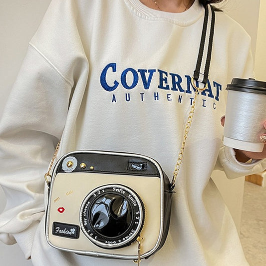 Fashionable Lip Letter Printed Messenger Bag for Women