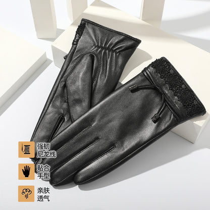 Women's Fleece-Lined Cycling Gloves