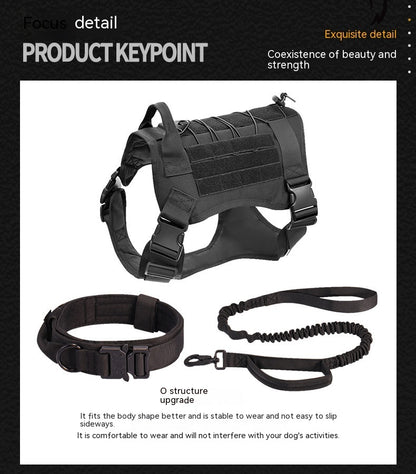Nylon Tactical Dog Coat Quick Release Tank Top Pet