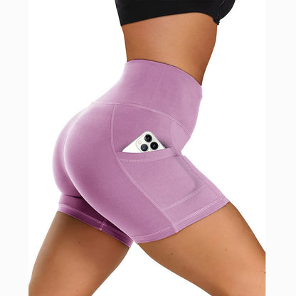 Slim Fit Running Sports Stretch Shorts
