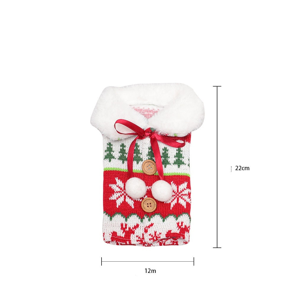 Christmas Wine Bottle Socks Decor