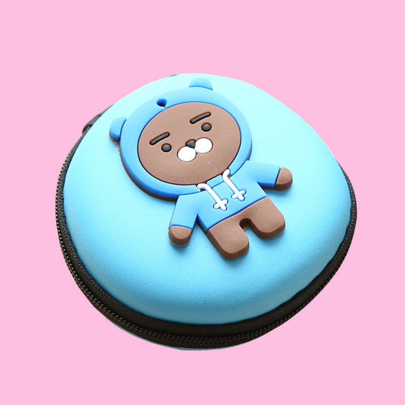 Direct selling new cute zero wallet cartoon earphone collector charger Box Coin handbag wholesale