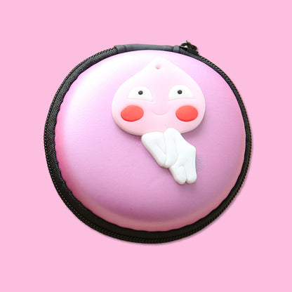 Direct selling new cute zero wallet cartoon earphone collector charger Box Coin handbag wholesale