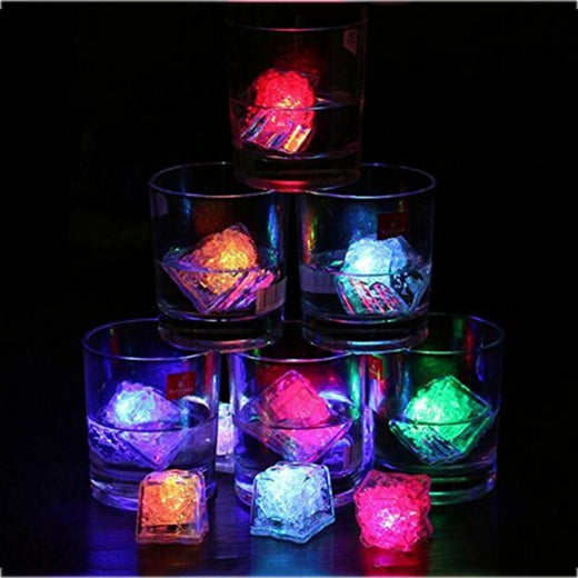 مكعبات الثلج المضيئة الملونة LED