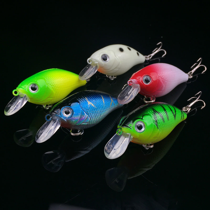 WALK FISH 5-Piece Minnow Lure Set - 5 Colors, Hard Bait