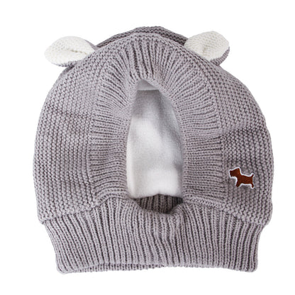 Knitted Large Dog Golden Retriever Warm And Windproof Hat
