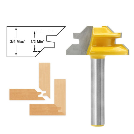 45 Degree Woodworking Tenon Cutter
