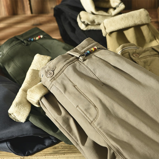 Men's Casual Harem Pants Fleece-lined Autumn Winter