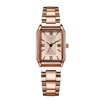 Square Women's Fashion Steel Belt Watch