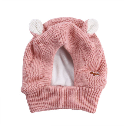 Knitted Large Dog Golden Retriever Warm And Windproof Hat