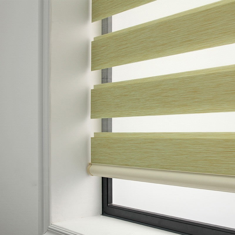 Soft Gauze Zebra Roll-Up Curtain Semi Shading