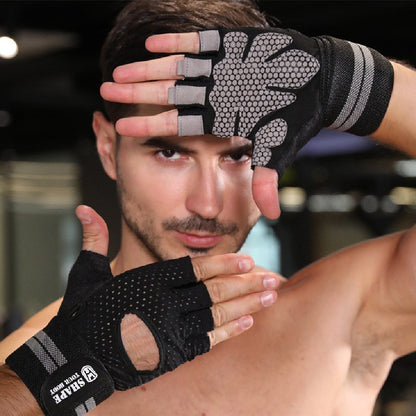 Fitness Weightlifting Half Finger Anti-slip Gloves