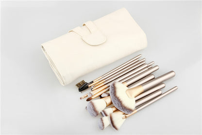 24-Piece Spot Detonating White Makeup Brush Set