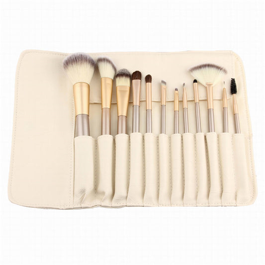 24-Piece Spot Detonating White Makeup Brush Set