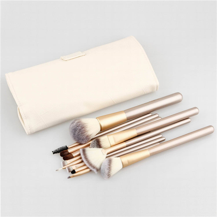 24-Piece Spot Detonating White Makeup Brush Set