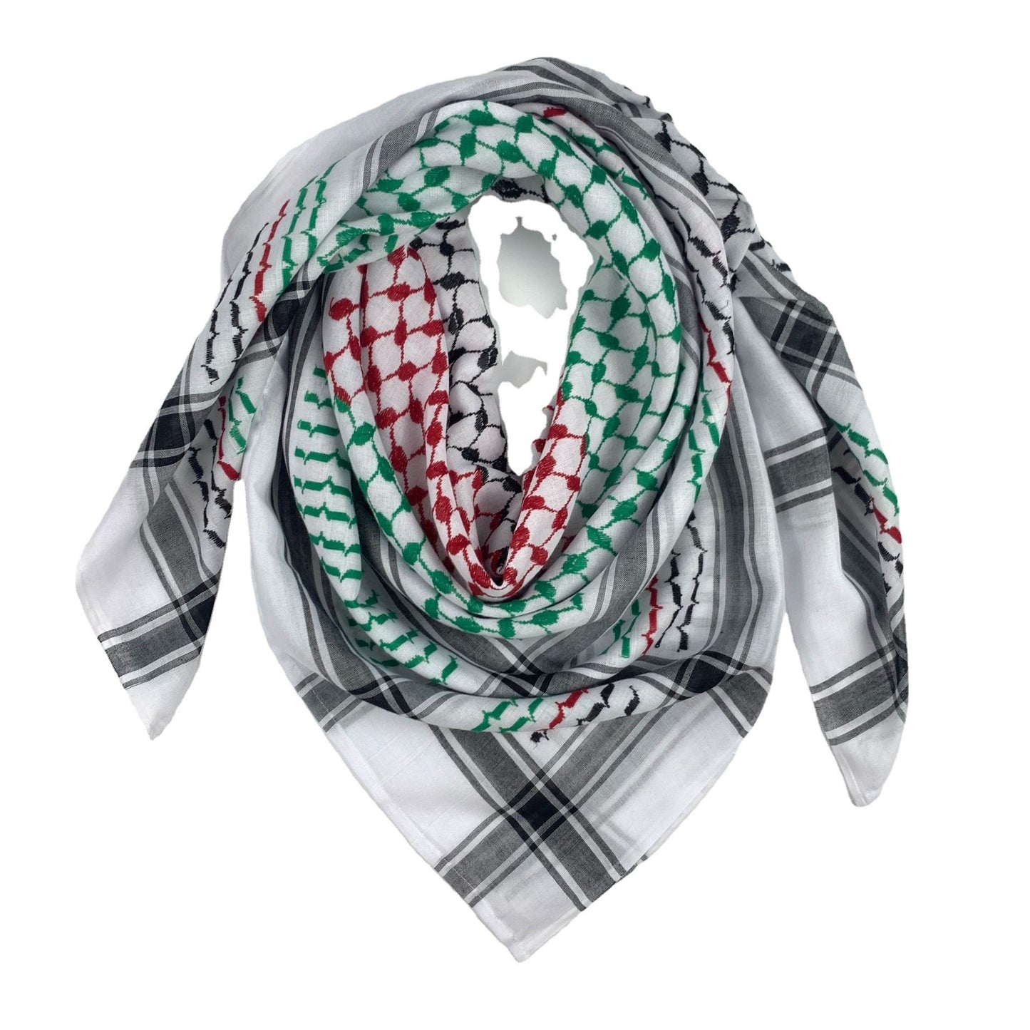 Keffiyeh Jacquard Square Scarf Men Dubai Saudi Arabia