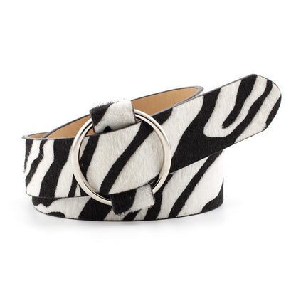 Women's Needle Free Round Buckle Belt