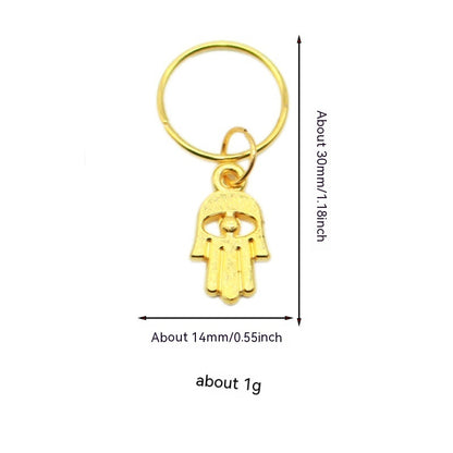 XINGX Lightning Shell Hair Ring with Small Pendant