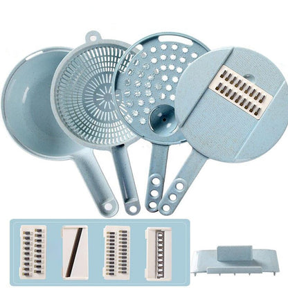 8-in-1 Mandoline Slicer with Strainer and Grater