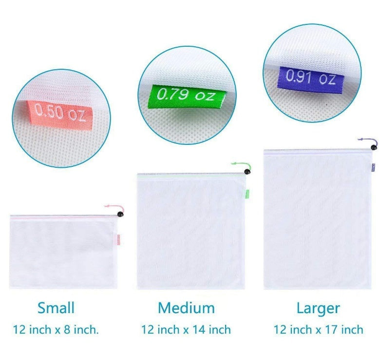 Multi-functional Mesh Fruit & Vegetable Bag Set