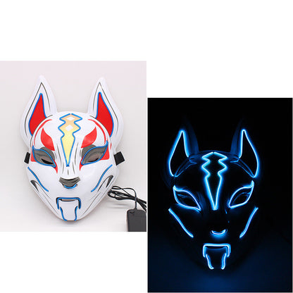Glowing Cat Face Mask Demon Slayer Cosplay Props