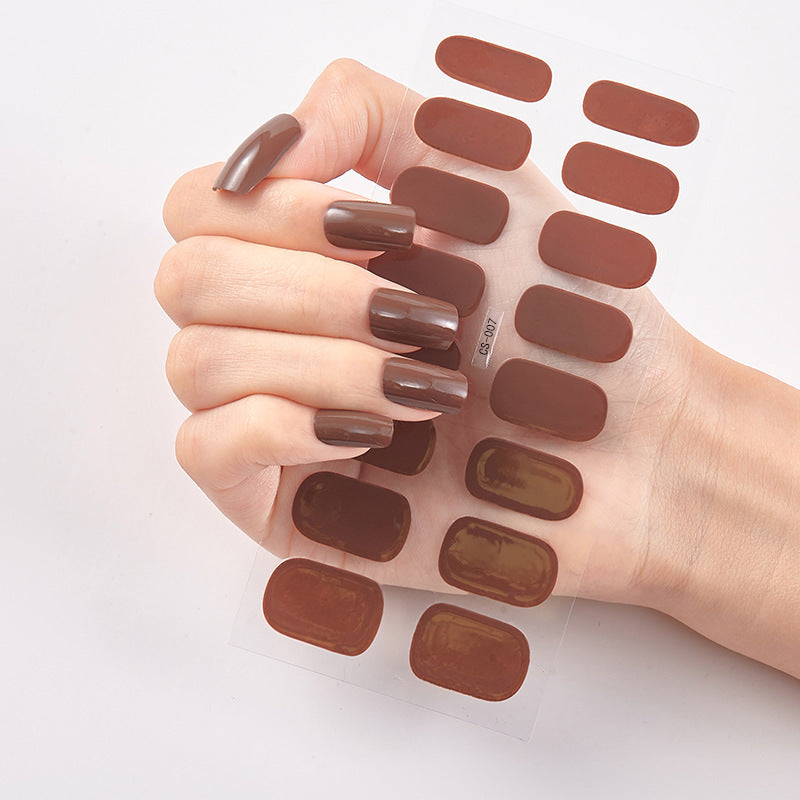 Nailart Sticker Pure Solid Color Self Adhesive