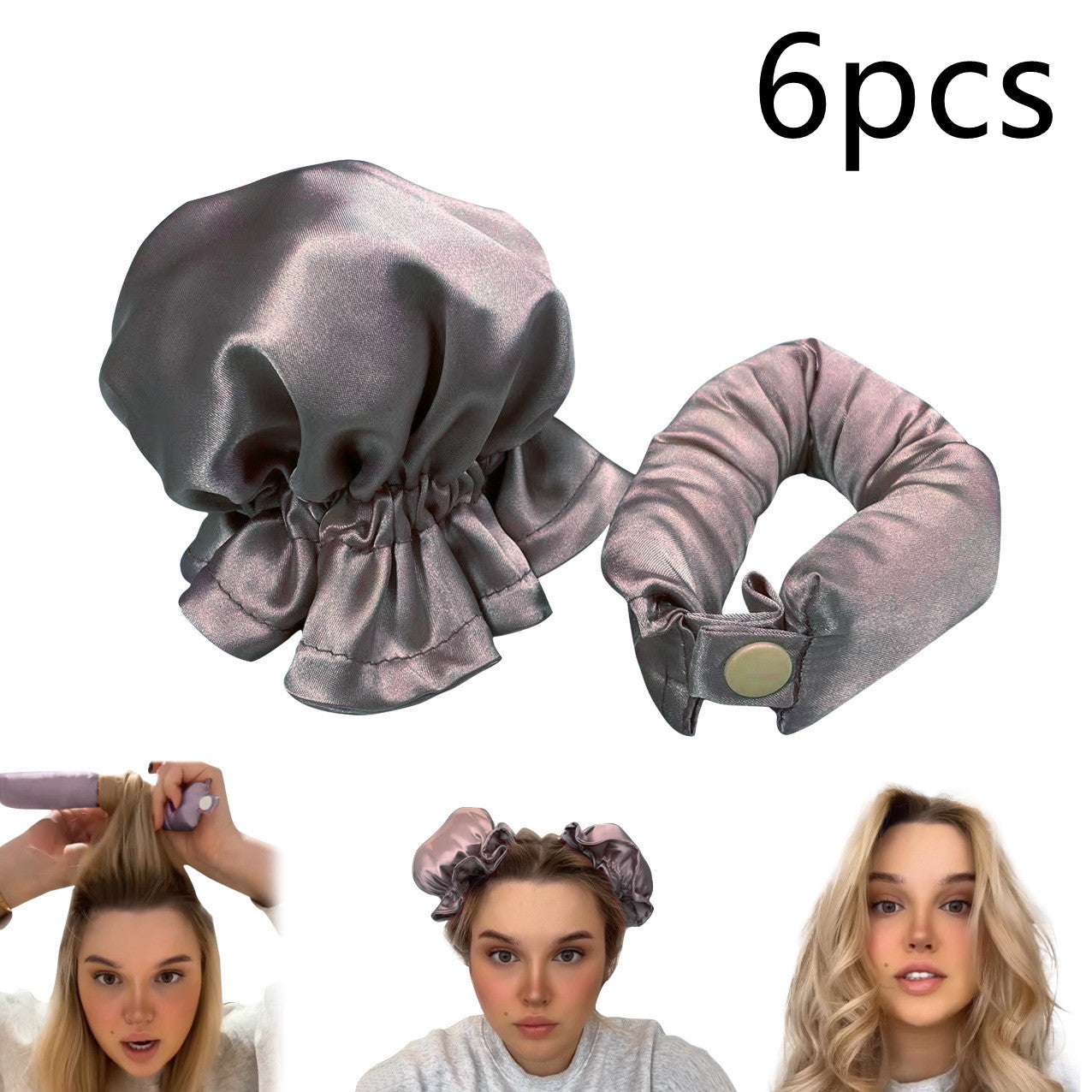Heatless Cloth-Covered Curling Rod