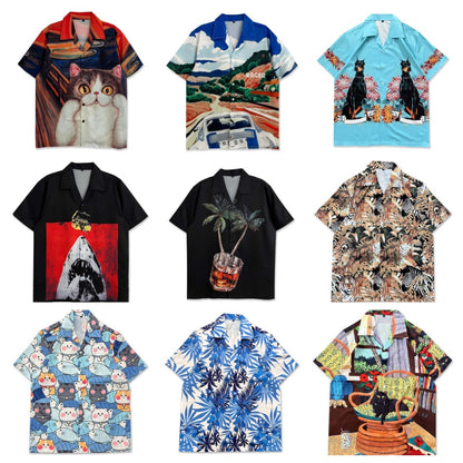 Vintage Style Retro Cartoon Printed Shirt