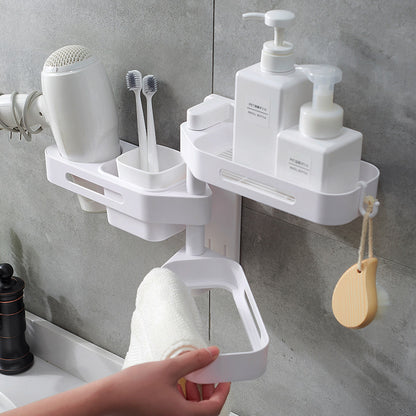 Rotating Wall Mounted Storage Box Punch Free Plastic
