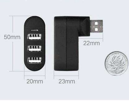 USB 2.0 Splitter Hub Multi-Interface High-Speed Expansion