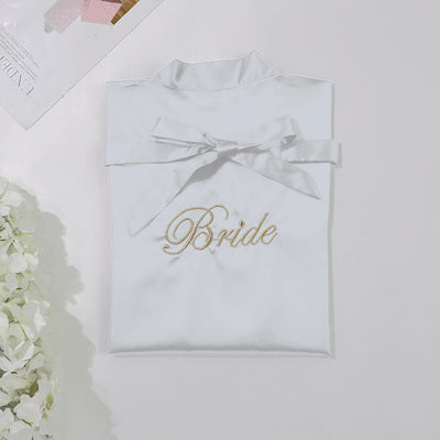 Bridal pajamas simulation silk nightgown