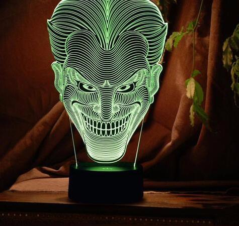 مصباح USB LED ملون ثلاثي الأبعاد