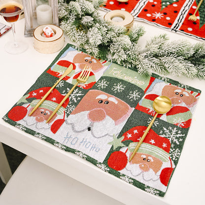 Christmas Knitted Cloth Placemats