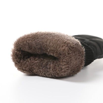 Fleece Lined Padded Windproof Cycling Gloves