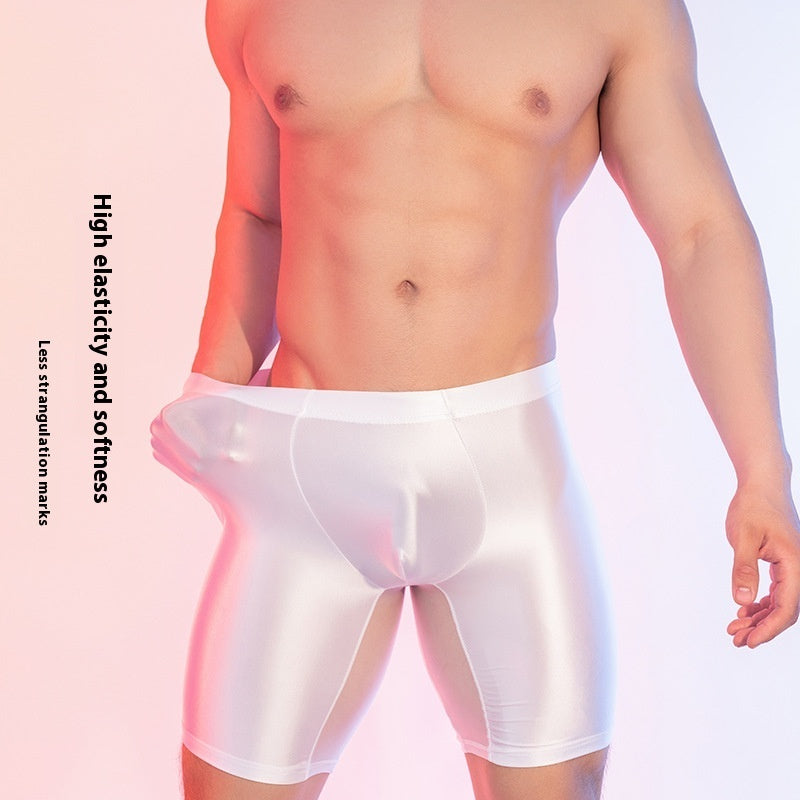 High Elasticity Glossy Ice Silk Shaping Leggings