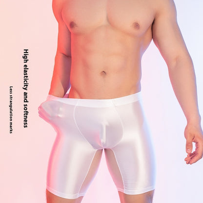 High Elasticity Glossy Ice Silk Shaping Leggings