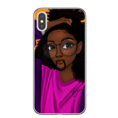 Hand drawn girl girl phone case
