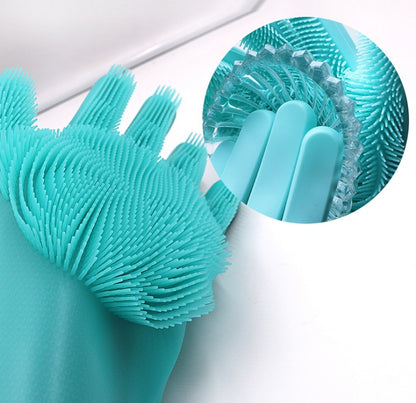 Silicone Heat-Resistant Scrubbing Gloves