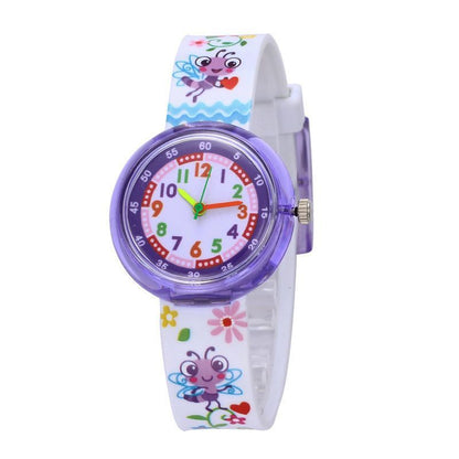 Cute Cartoon Transparent Silicone Children's Watch