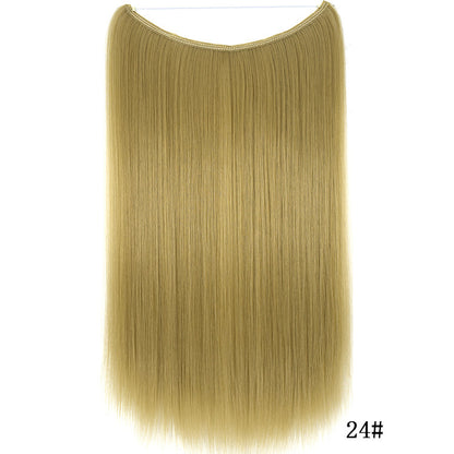 22 Inch Invisible Wire Hair Extensions Synthetic
