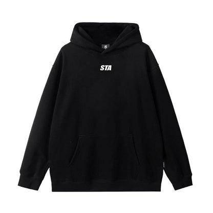 Small Letter Printed Hoodie Men's American Style