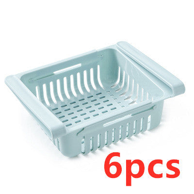 Stretchable Multifunction Refrigerator Storage Basket