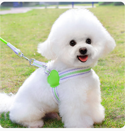 Dog Leash Summer Breathable Corgi Shiba Inu Bichon Chest Vest Walking Dog Leash Small And Medium-sized Dog Pet Supplies