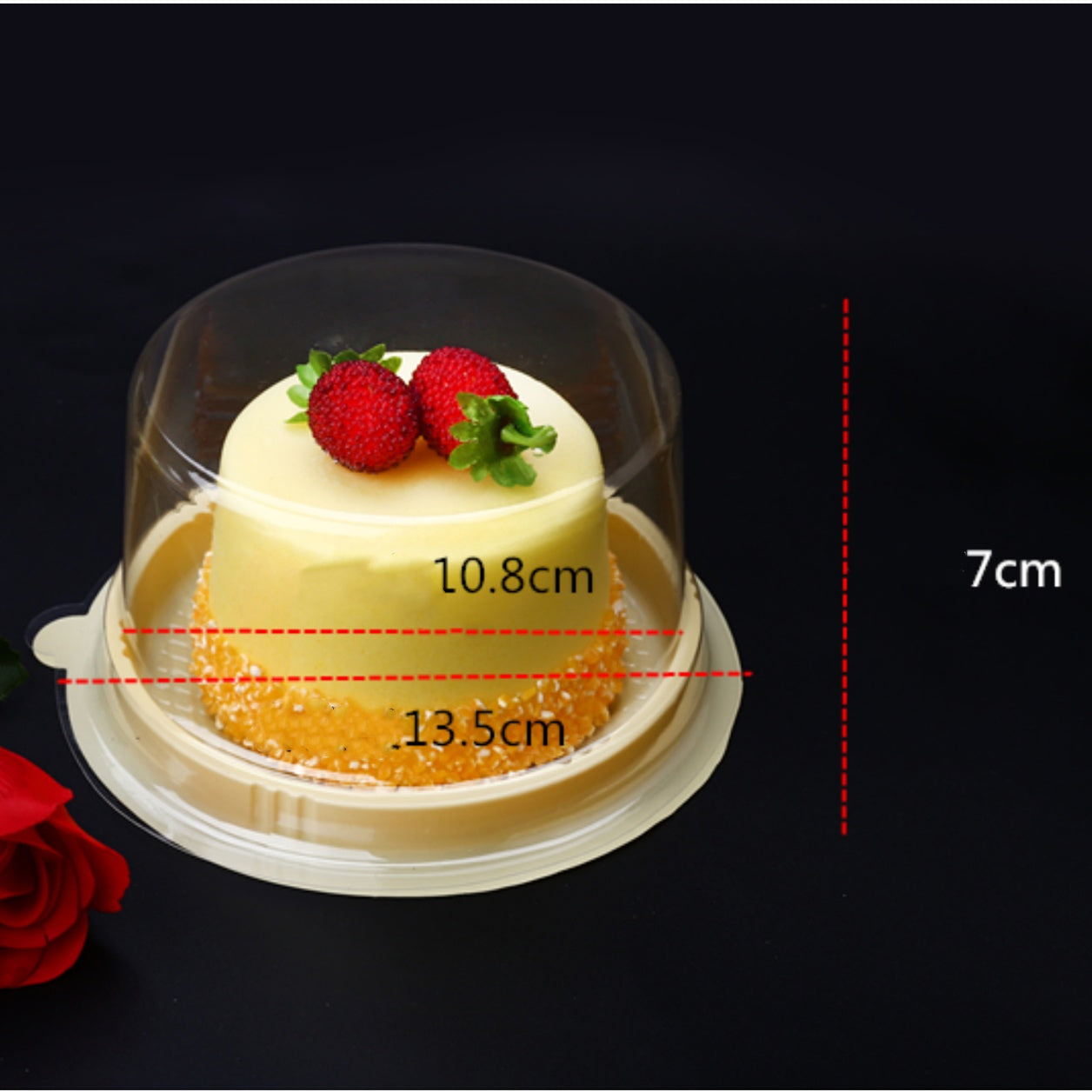 Transparent Round Cake Packaging Box