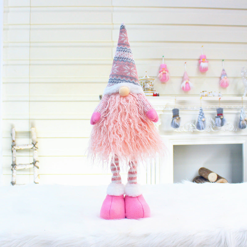 Christmas Telescopic Faceless Doll Decoration