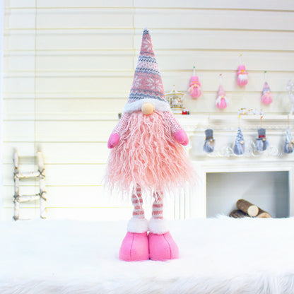 Christmas Telescopic Faceless Doll Decoration