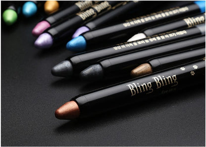 Pearlescent Silkworm Eyeshadow Pen: Waterproof, Long-Lasting, 15 Colors