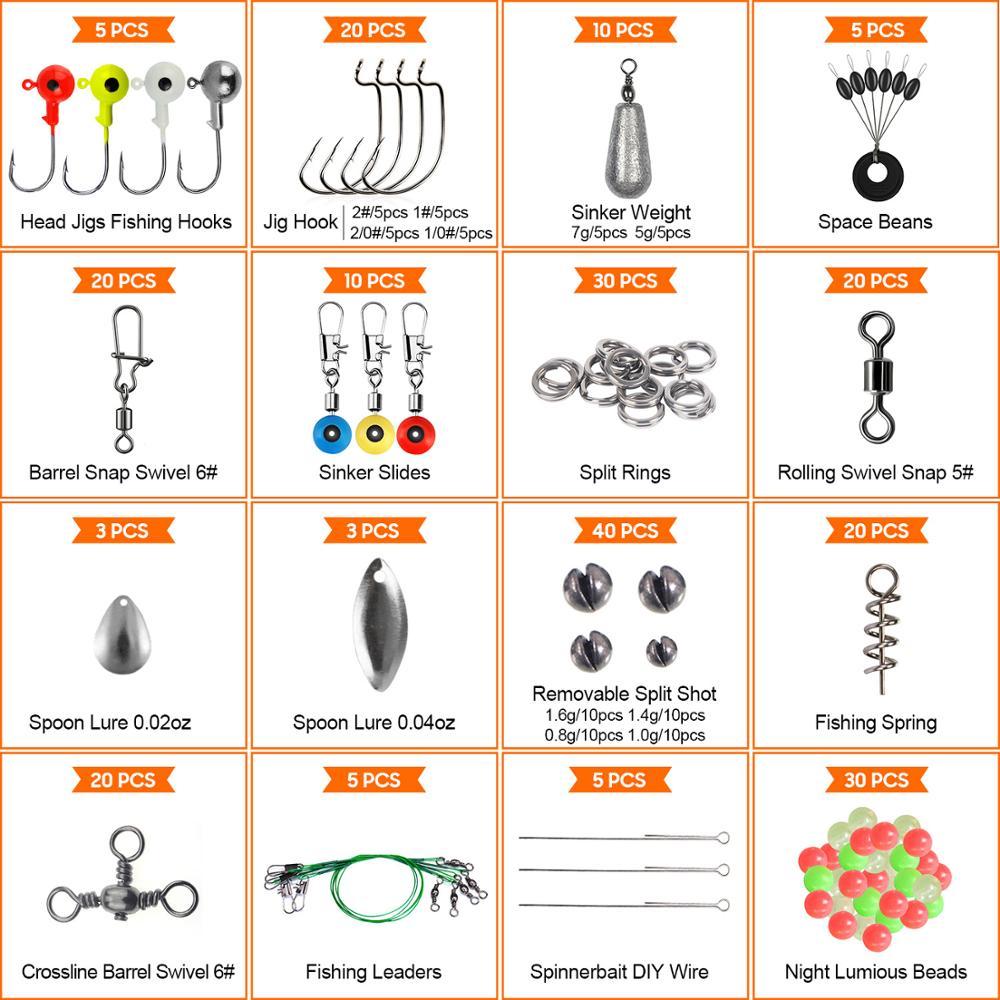 246-Piece Sea Fishing Accessories Set with Storage Box