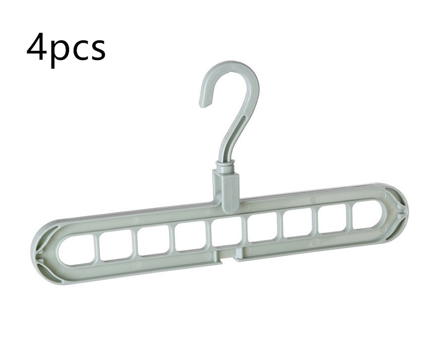 Plastic Clothes Hanger with Storage Hook